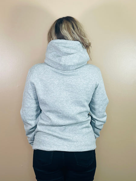 SHE IS Graphic Hoodie - Heather Grey
