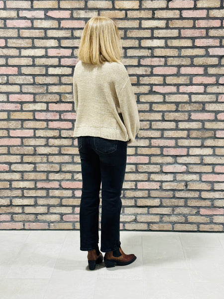 Oversized Balloon Sleeves Sweater - LT Mocha