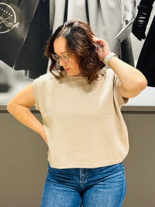 Viscose Sweater Vest - LT Mocha