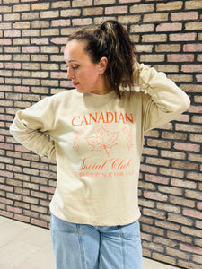 Canadian Social Club Sweatshirt - Sand