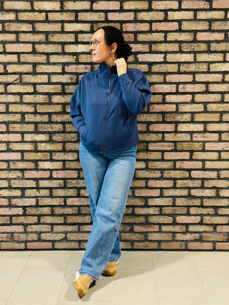 Scuba Full Zip Jacket - Blue Indigo