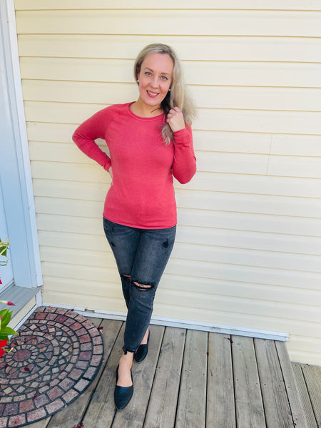 Viscose Basic Sweater - H Rust