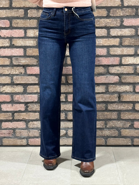 90’s Vintage Wide Leg Jeans - Dark Wash