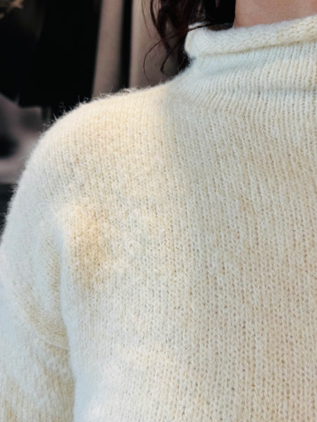 Turtleneck Sweater - Cream