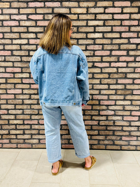 Boxy Denim Jacket - Medium Wash