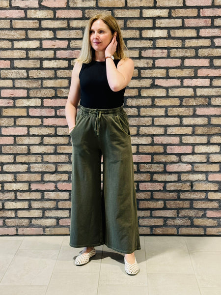 French Terry Pants - Brown