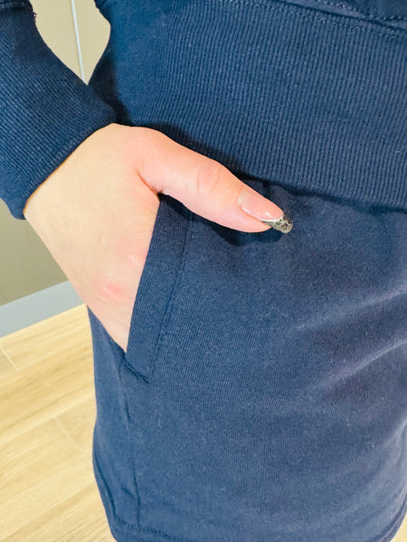Basic Fleece Shorts - Navy