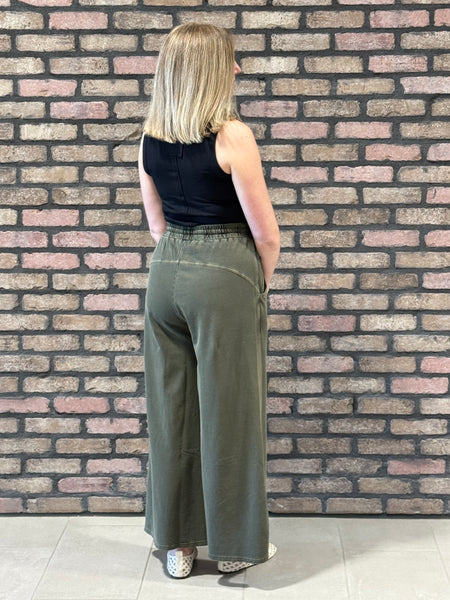 French Terry Pants - Brown