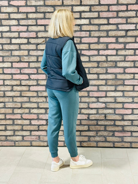 Quilted Vest - Black