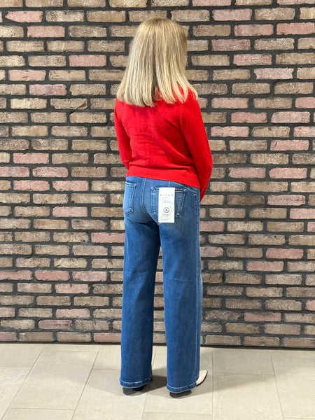 Button Down Cardigan - Red