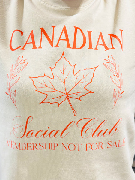Canadian Social Club Sweatshirt - Sand