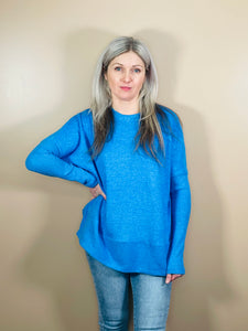 Melange Hacci Sweater - Ocean Blue