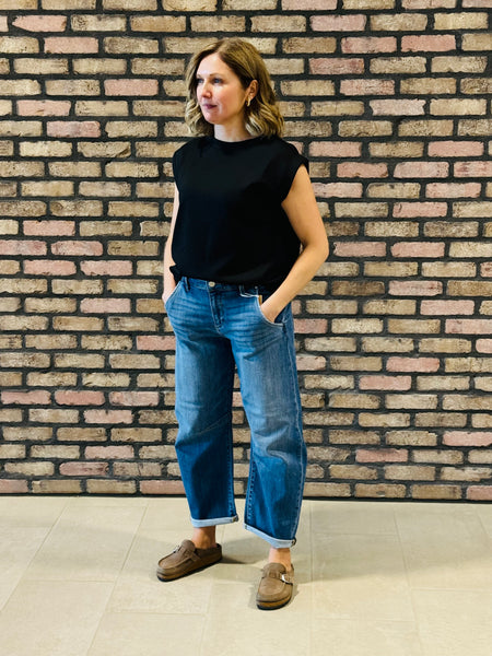 Scuba Sleveless Top - Black