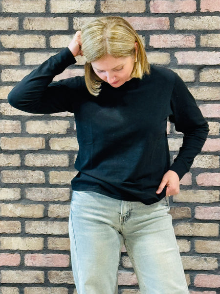 Stonewash Cotton Top - Black