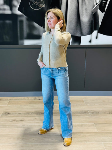 Button-up Cardigan - Khaki