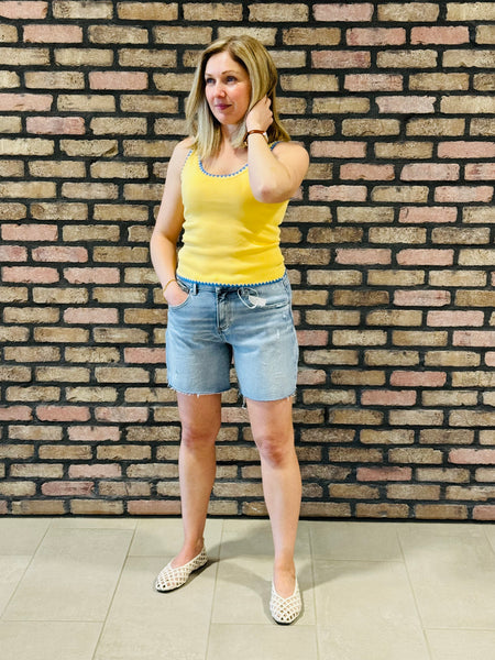 Relaxed Slouch Denim Shorts - Light Wash