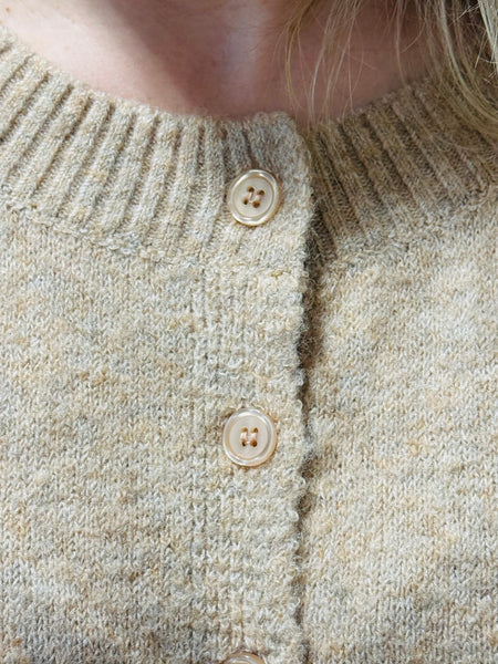 Half Sleeve Cardigan Sweater - H Mocha