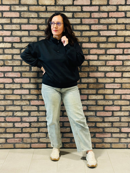 Scuba Half Zip Pullover - Black