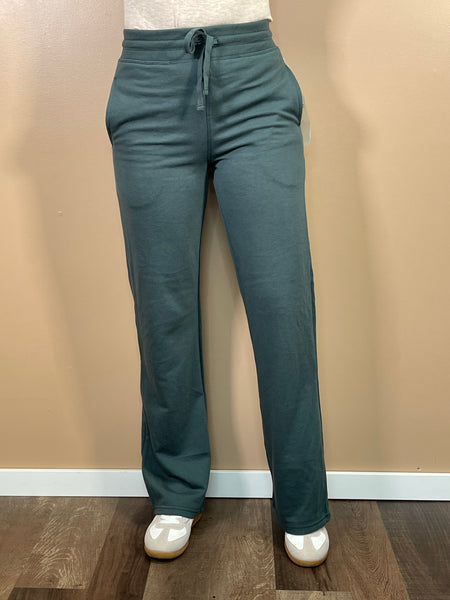French Terry Sweatpants - Jungle Green