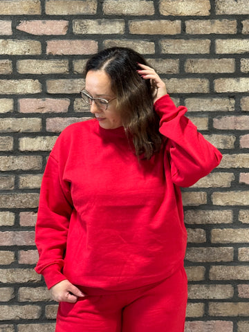 Oversized Crewneck - Red
