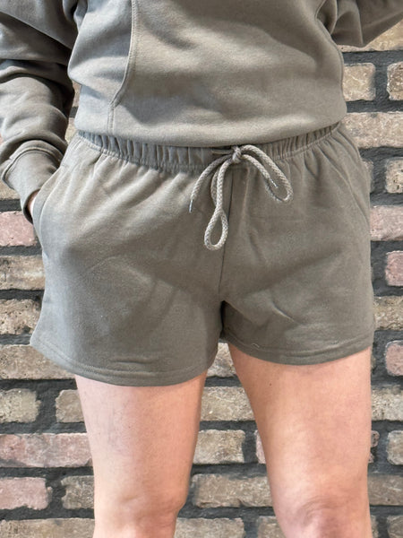 Basic Fleece Shorts - Fossil