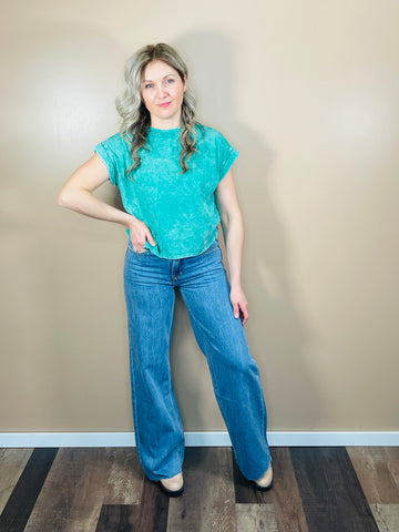 Wide Leg Jeans (VFM) - Dark Wash