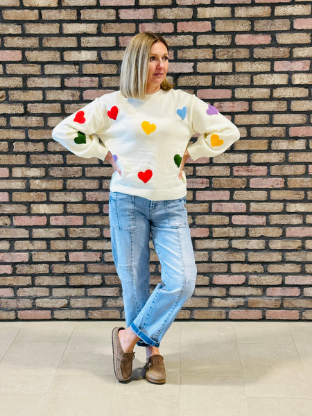 Patch Pockets Slouchy Boyfriend Jeans - Light