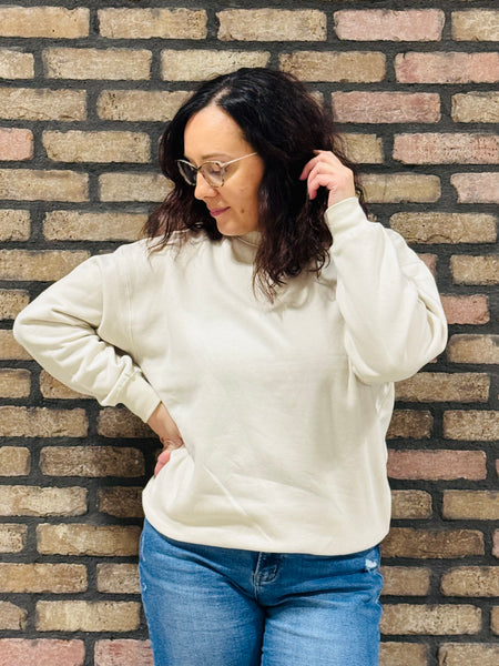 Oversized Crewneck - Beige
