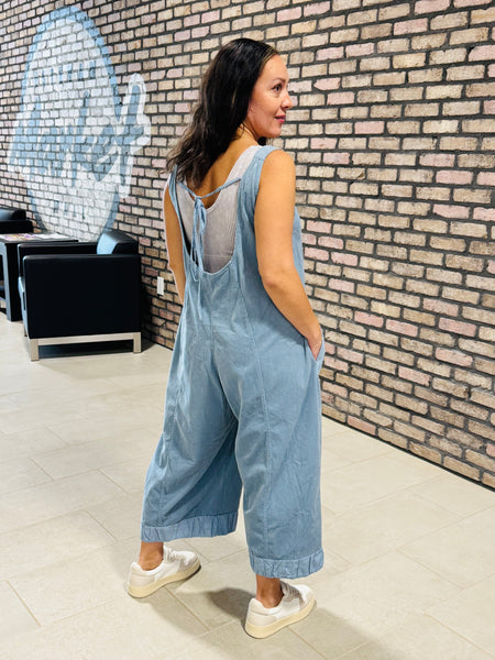 Corduroy Overalls - Denim