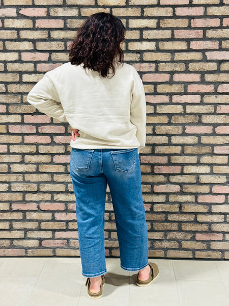 Oversized Crewneck - Beige