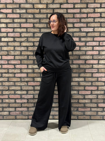 Scuba Pullover and Pants Set - Black