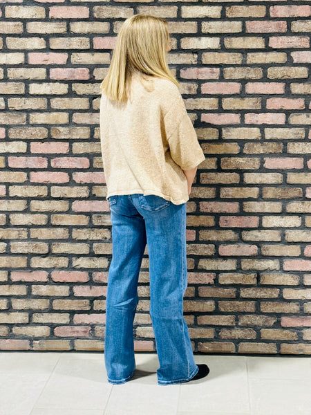 Half Sleeve Cardigan Sweater - H Mocha