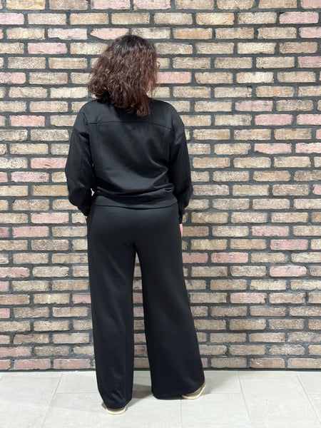 Scuba Pullover and Pants Set - Black