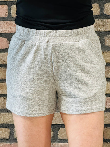 Soft Melange Hacci Shorts - Brown
