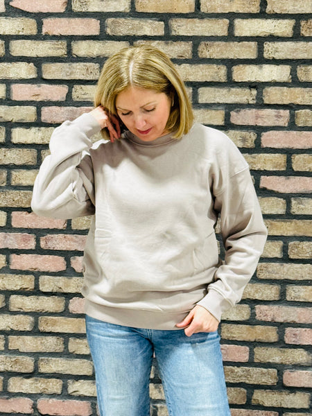 Fleece Pullover - Ash Mocha