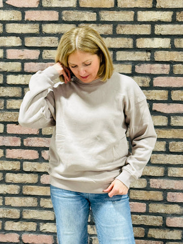 Fleece Pullover - Ash Mocha
