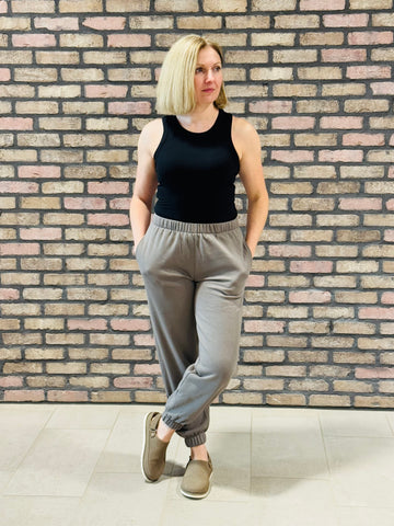 Fleece Joggers - Fossil