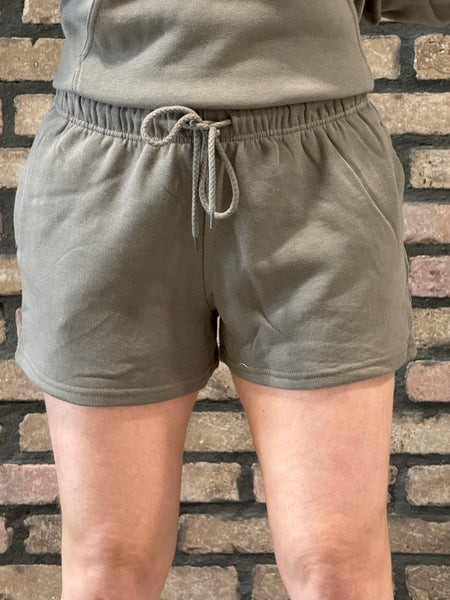 Basic Fleece Shorts - Fossil