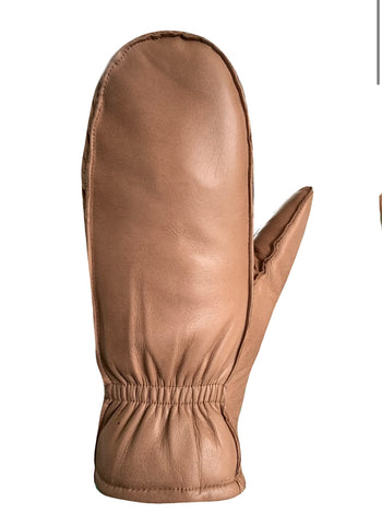 Auclair Kiva Moccasin Leather Fingermitts - Pecan
