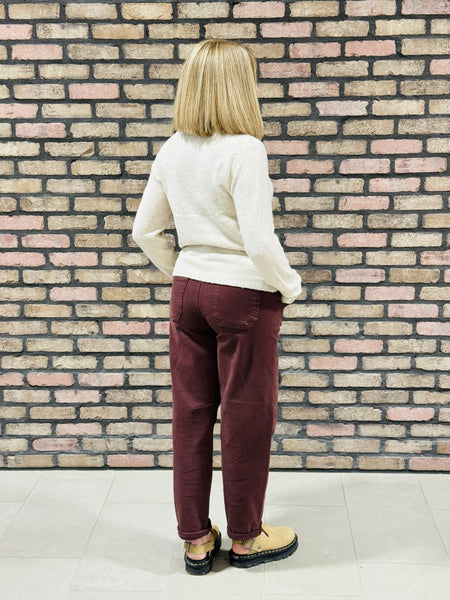 Crewneck Buttons Cardigan - Khaki