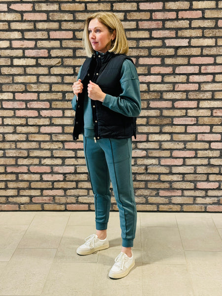 Quilted Vest - Black