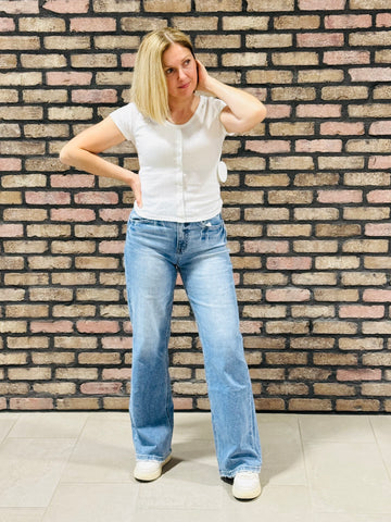 90’s Super High Rise Jeans - Medium Wash