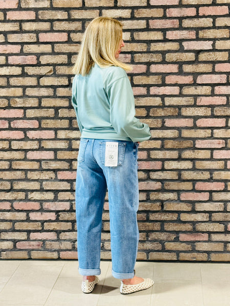 Soft Scuba Crewneck - Sage Green