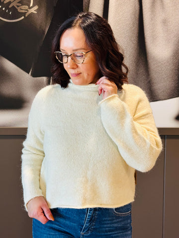 Turtleneck Sweater - Cream