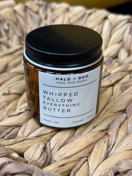 Whipped Tallow Butter - Lavender + Honey, 120ml