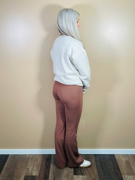 Flared Yoga Pants - Smoky Topaz