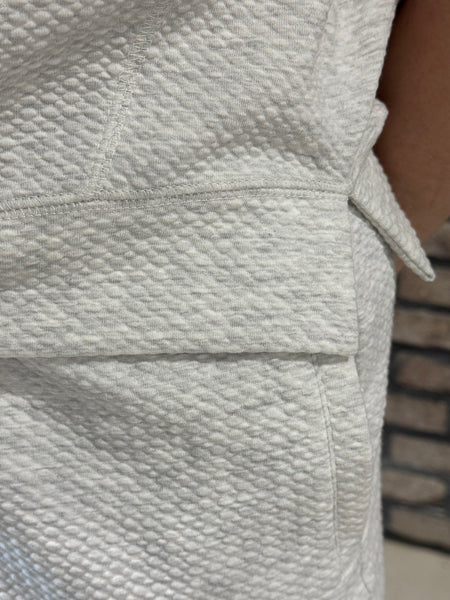 Honeycomb 4-Way Stretch Tee - Oatmeal