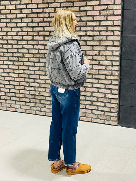 Denim Bomber Jacket - Cruel Wash