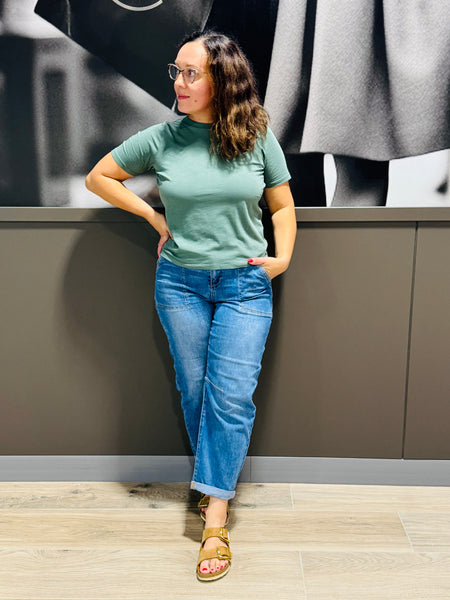 Classic Boxy Fit Tee - Silky Pine