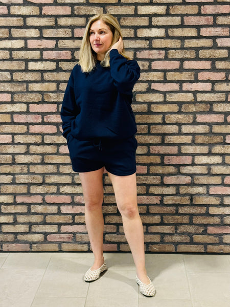 Basic Fleece Shorts - Deep Navy